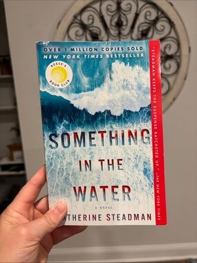 Something in the Water by Catherine Steadman - Blue & White Beach Cover